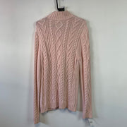 Pink Chaps Cable Knit Sweater Women's XL