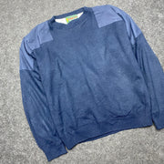 Vintage Navy Knitwear Sweater Men's Medium