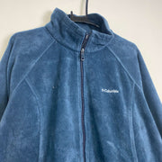 Navy Columbia Full Zip Fleece XL