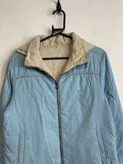 Light Blue-Beige Nike Reverse Hooded Jacket Men's Medium