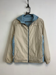 Light Blue-Beige Nike Reverse Hooded Jacket Men's Medium