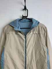 Light Blue-Beige Nike Reverse Hooded Jacket Men's Medium