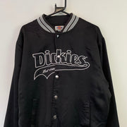 Black Dickies Baseball Jacket Men's Large