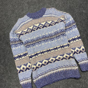 Blue Knitwear Sweater Women's Large