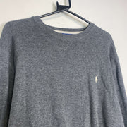 Grey Polo Ralph Lauren Knitwear Sweatshirt XL