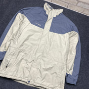 Beige and Grey Columbia Raincoat Men's XXL