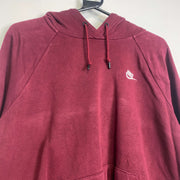 Red Nike Pullover Hoodie Large