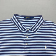 Blue and Navy Polo Ralph Lauren Polo Shirt Men's XXL