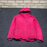 Hot Pink North Face Raincoat Women's XL