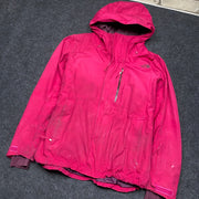 Hot Pink North Face Raincoat Women's XL