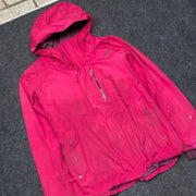 Hot Pink North Face Raincoat Women's XL