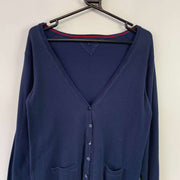 Navy Tommy Hilfiger Cardigan Jumper Women's Large