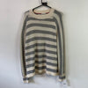 Cream and Grey Tommy Hilfiger Jumper Women's Large