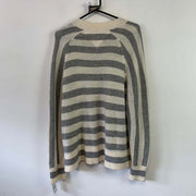 Grey and Beige Tommy Hilfiger Jumper Men's Large