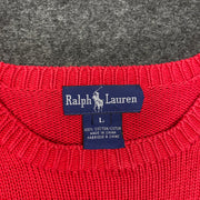 Hot Pink Ralph Lauren Knitwear Sweater Women's Large