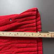 Vintage Red Turtleneck Sweater Knit Jumper XL Womens