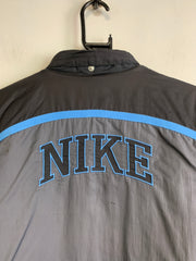 Grey Nike Logo Embroidery & Badge Windbreaker Men's Medium