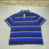 Vintage Navy and Blue Polo Ralph Lauren Polo Shirt Men's XXL