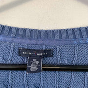 Blue Tommy Hilfiger Cable Knit Sweater Women's XL