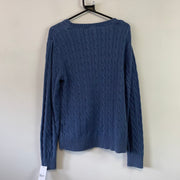 Blue Tommy Hilfiger Cable Knit Jumper Women's XL