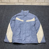 00s Blue and White Nike Jacket Men's Small