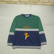 Green and Navy Disney Sweatshirt Men's Large