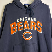 Navy Reebok Chicago Bears NFL Hoodie Pullover Large