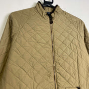 Beige Polo Ralph Lauren Quilted Fleece Lined Jacket Women's XL