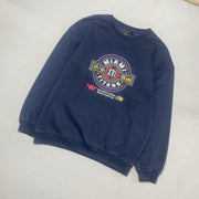 Navy Embroidery Sweatshirt Men's XS