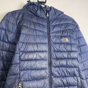 Navy North Face Puffer Jacket Womens XL