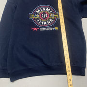 Navy Embroidery Sweatshirt Men's XS