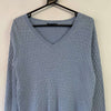 Blue Tommy Hilfiger Cable Knit Jumper Women's Large