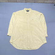 Vintage Yellow Ralph Lauren Button up Shirt Men's XL