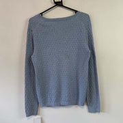 Blue Tommy Hilfiger Cable Knit Jumper Women's Large