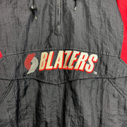 Vintage 90s Portland Trail Blazers Starter Jacket Half Zipper NBA