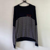 Black and White Tommy Hilfiger Jumper Women's Large