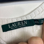 White Lauren Ralph Lauren Jumper Sweater Large Womens 2XL