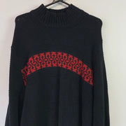 Black and Red Tommy Hilfiger Jumper Women's XL