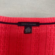 Pink Tommy Hilfiger Jumper Women's Large