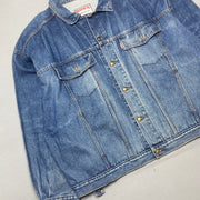 Vintage Blue Denim Jacket Men's XXXL