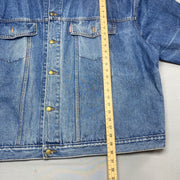 Vintage Blue Denim Jacket Men's XXXL