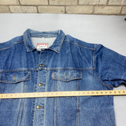 Vintage Blue Denim Jacket Men's XXXL