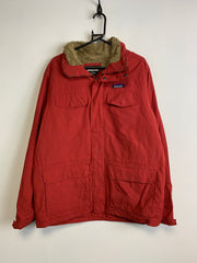 Red Patagonia Fleece Outdoor Jacket Men's Large