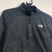 Black North Face Quarter Zip Fleece Small