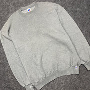 Vintage 90s Grey Russell Athletic Blank Sweatshirt Men's XL