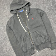 Black Polo Ralph Lauren zip up Hoodie Men's Medium