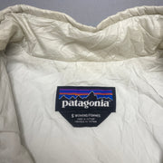 White Patagonia Puffer Long Coat Women's Small