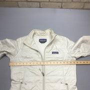 White Patagonia Puffer Long Coat Women's Small