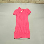 Pink Ralph Lauren Cable knit Long Jumper Women's XL