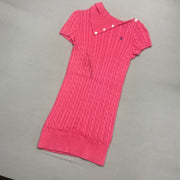 Pink Ralph Lauren Cable knit Long Jumper Women's XL